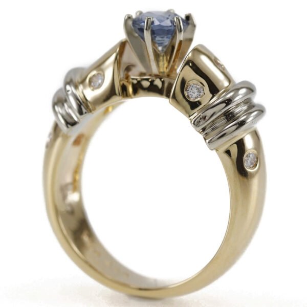 Van Cleef & Arpels Vintage K14 Gold Diamond Ring - Image 3