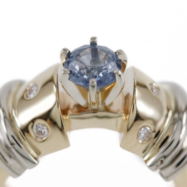 Van Cleef & Arpels Vintage K14 Gold Diamond Ring - Image 4