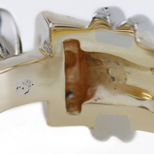 Van Cleef & Arpels Vintage K14 Gold Diamond Ring - Image 6