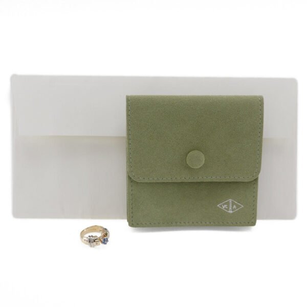 Van Cleef & Arpels Vintage K14 Gold Diamond Ring - Image 9