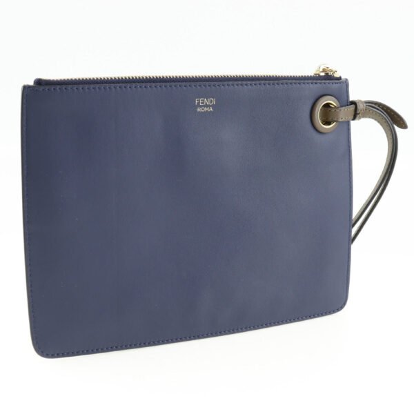 Fendi Mania Leather Clutch Bag 8BS020 - Image 3