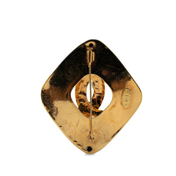 Chanel Vintage Coco Mark Brooch Gold - Image 2