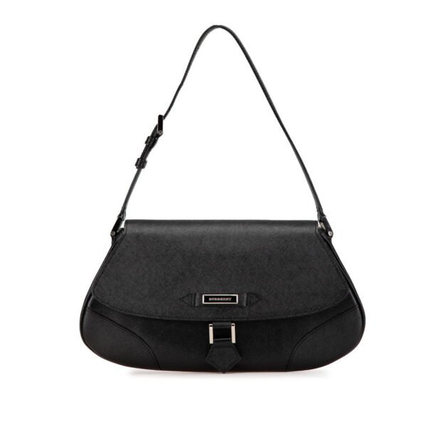 Burberry Nova Check Leather Shoulder Bag