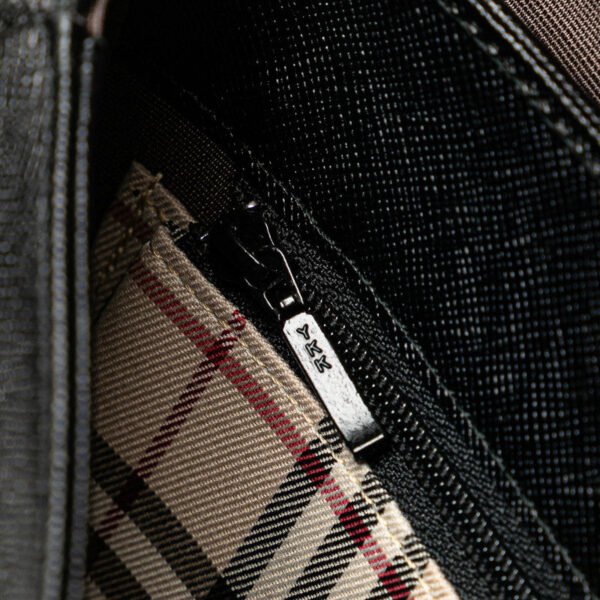 Burberry Nova Check Leather Shoulder Bag - Image 10