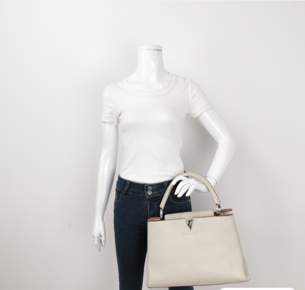 Preloved Louis Vuitton (LV) Capucines 2013year cream white 23071278354848 - Image 5