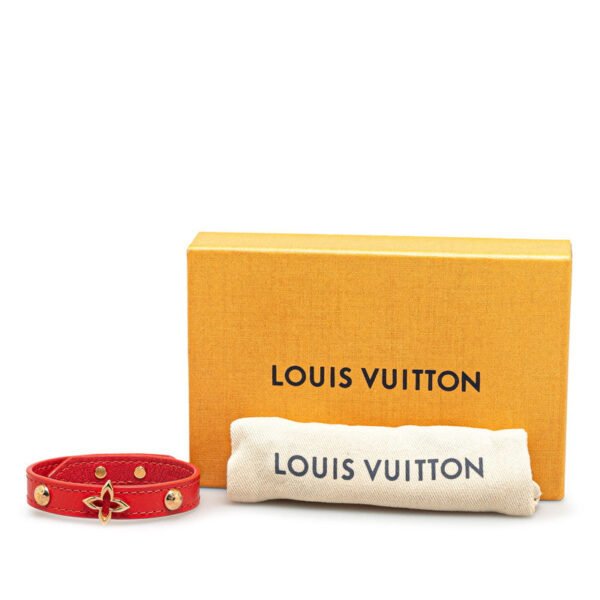 Louis Vuitton Monogram Flower Leather Bracelet M6535 - Image 7