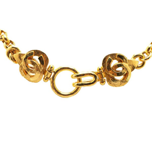 Chanel Vintage Coco Mark Necklace Gold - Image 2