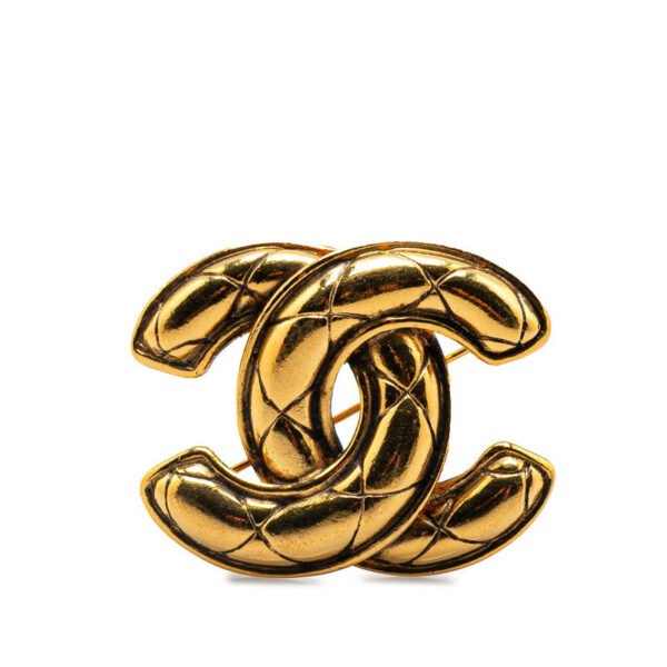 Chanel Coco Mark Gold Brooch