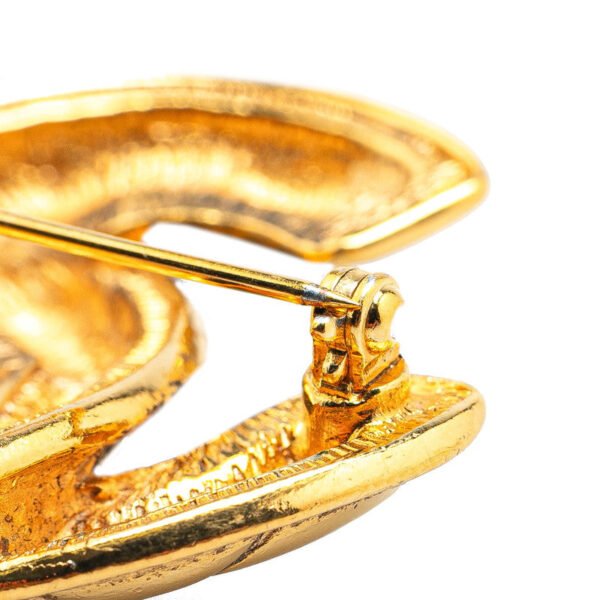 Chanel Coco Mark Gold Brooch - Image 3