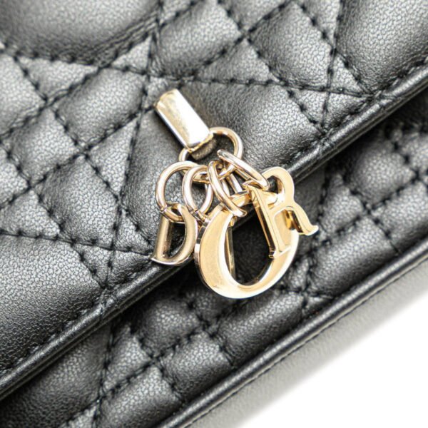 Dior Lambskin Chain Shoulder Bag - Image 6