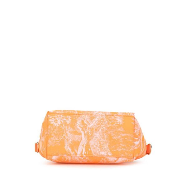Dior Medium Nomad Pouch Handbag Orange Nylon Leather - Image 3