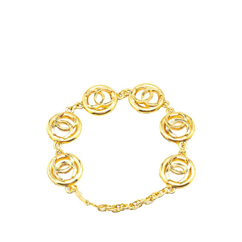 Chanel Vintage Coco Mark 1983 Gold Bracelet - Image 3