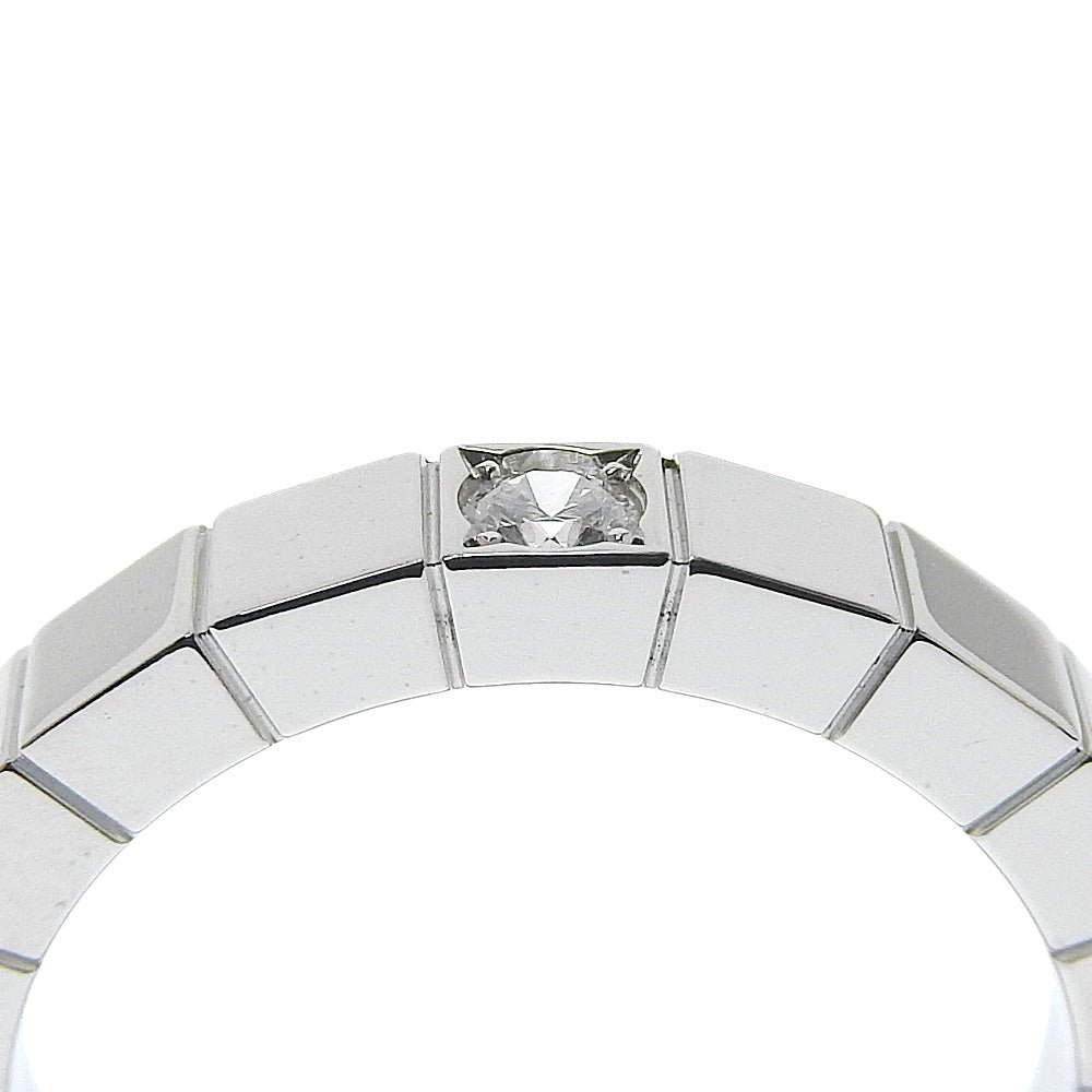 Cartier K18 White Gold Diamond Ring Size 8 - Image 4