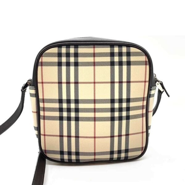 Burberry Nova Check Canvas Leather Crossbody Bag - Image 2