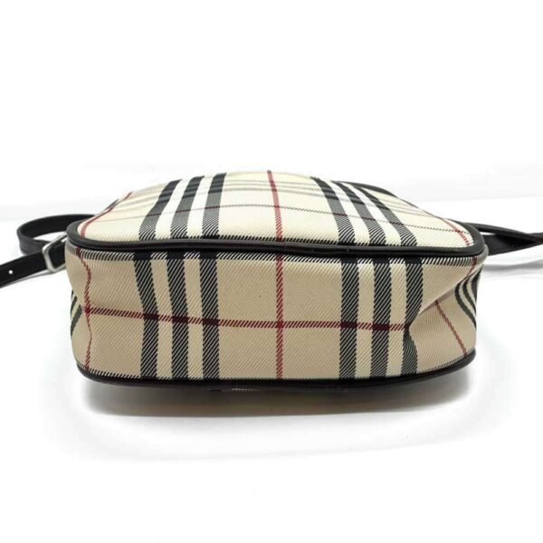 Burberry Nova Check Canvas Leather Crossbody Bag - Image 3