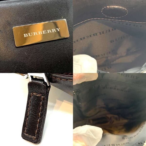 Burberry Nova Check Canvas Leather Crossbody Bag - Image 6