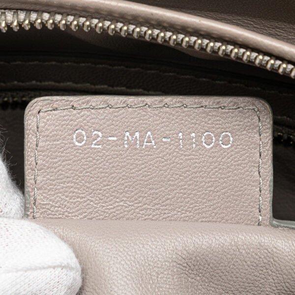 Christian Dior Lady Dior 2WAY Handbag Gray Lambskin - Image 6
