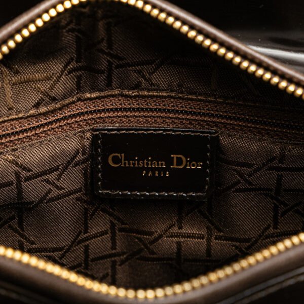Dior Leopard Lady Dior 2WAY Handbag Brown Beige - Image 6