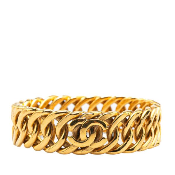 Chanel Coco Mark Gold Plated Bangle