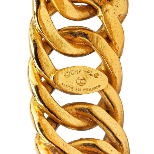 Chanel Coco Mark Gold Plated Bangle - Image 4