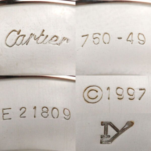 Cartier White Gold Diamond Love Ring 6P - Image 4