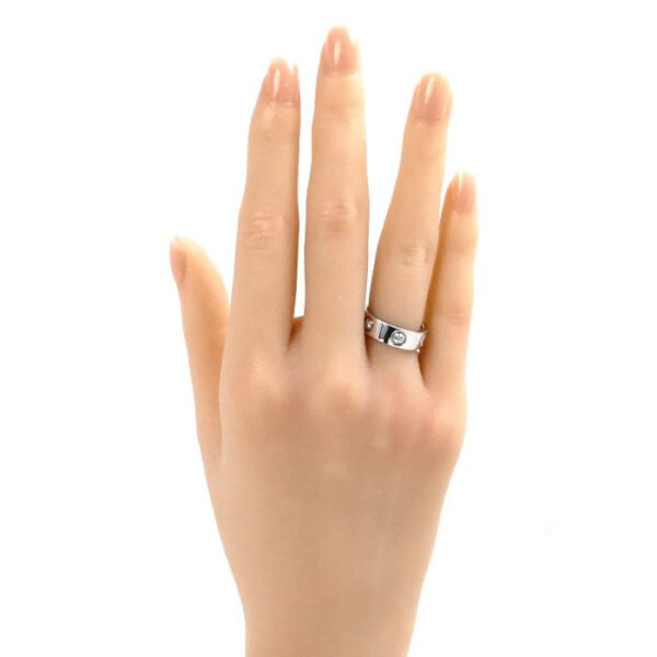 Cartier White Gold Diamond Love Ring 6P - Image 6