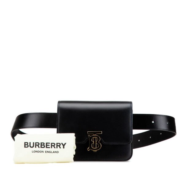 Burberry Leather TB Logo Waist Bag - Image 13