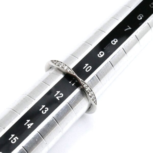 Chanel Platinum Diamond Camellia Ring - Image 6