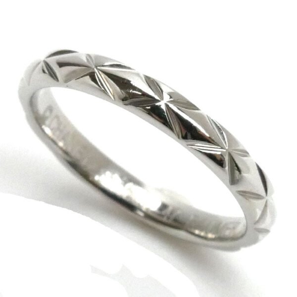 Chanel Pt950 Platinum Matelassé Ring