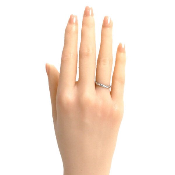 Chanel Pt950 Platinum Matelassé Ring - Image 6