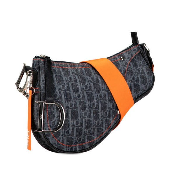 Dior Canvas Trotter Saddle Flightline Shoulder Bag - Image 2