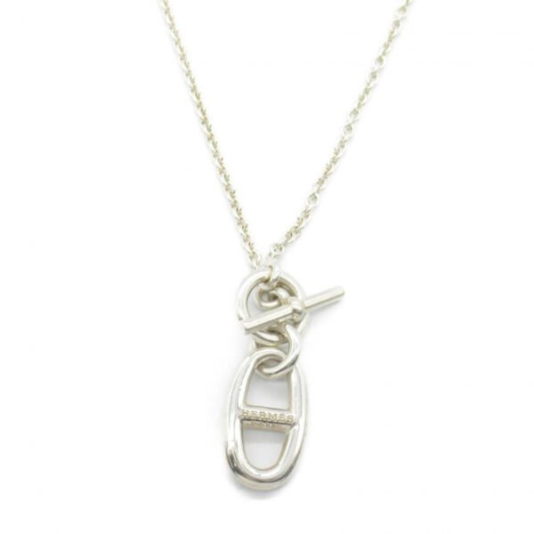 Preloved HERMES Chaine d'Ancre Amulet Necklace Silver 925 Sterling Silver - Image 5
