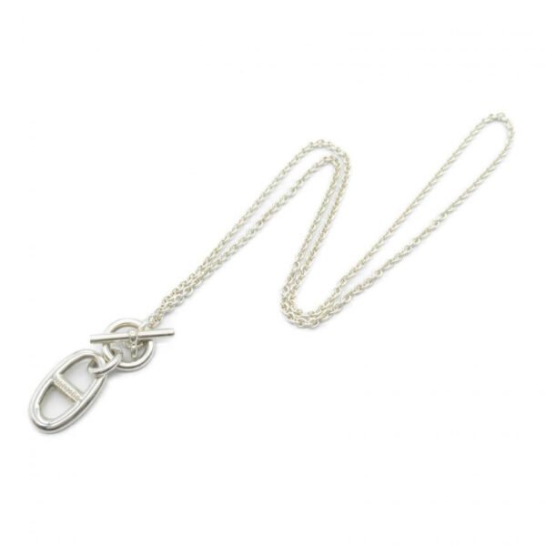 Preloved HERMES Chaine d'Ancre Amulet Necklace Silver 925 Sterling Silver - Image 6