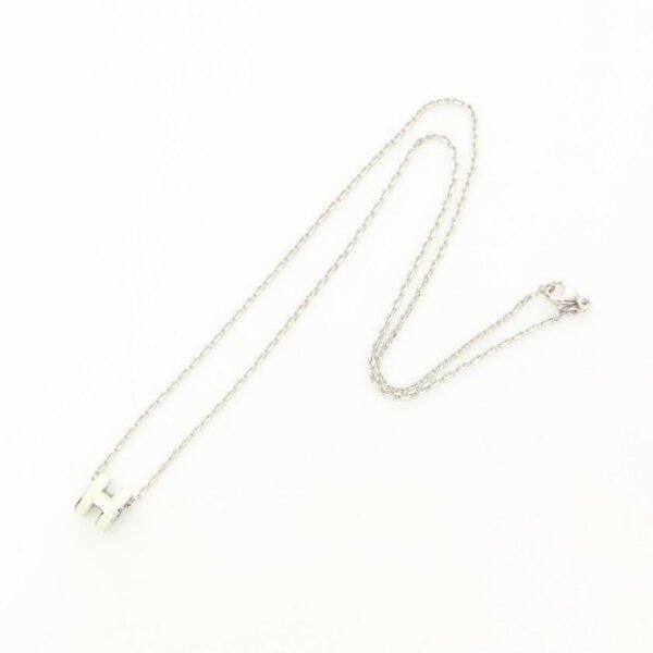 HERMES MINI POP H Mini Pop H necklace Silver ivory Necklace - Image 2