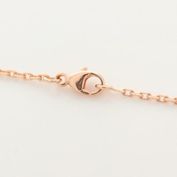 Pre-loved Hermes Mini Pop H Necklace Pink Gold Black - Image 3