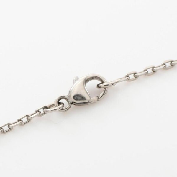 Hermes Mini Pop H Necklace Silver White Preloved Jewelry - Image 3