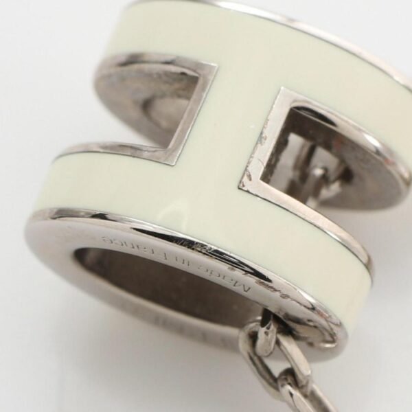 Hermes Mini Pop H Necklace Silver White Preloved Jewelry - Image 6