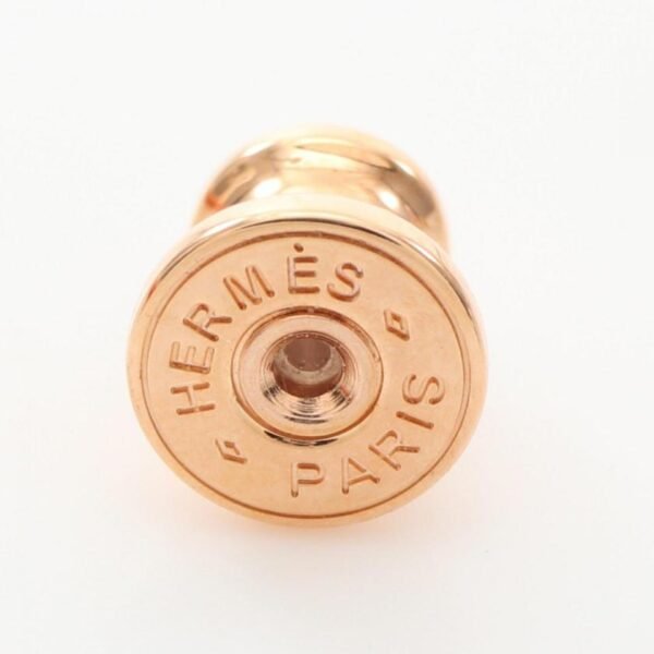 HERMES Mini Pop H Earrings Pink Gold Yellow Pre-loved Condition A - Image 3