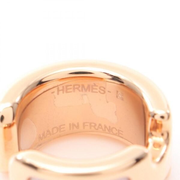 HERMES Olymp PM Earrings GP Veau Epsom Pink Gold Light Purple Earrings - Image 3