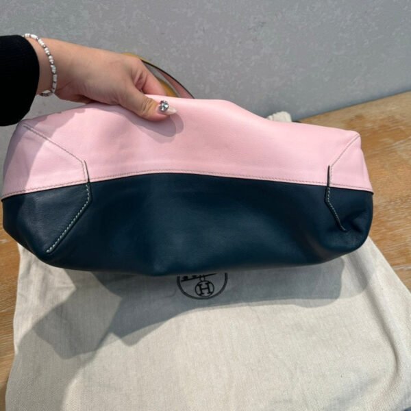 Pre-Loved Hermes Garden Party Pink Leather Tote Bag with Big Discount - Image 2