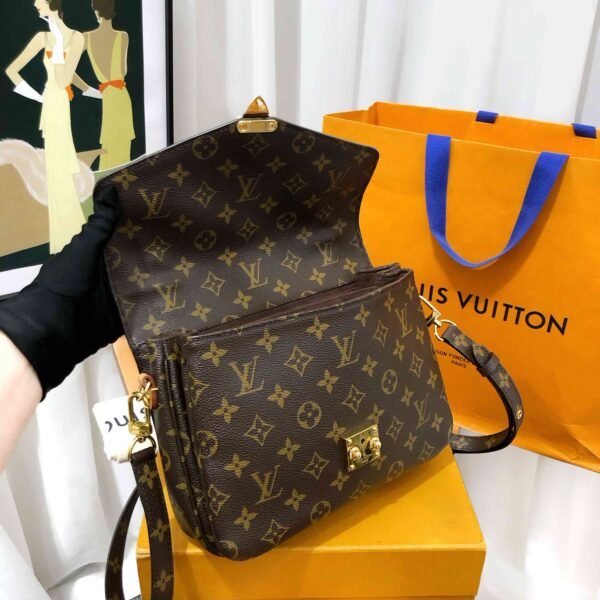 Louis Vuitton Monogram Canvas Messenger Bag in Brown - Image 4