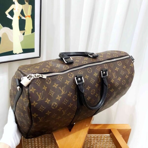 Preloved Louis Vuitton Keepall Two-Way Monogram Canvas Duffle Bag - Image 4