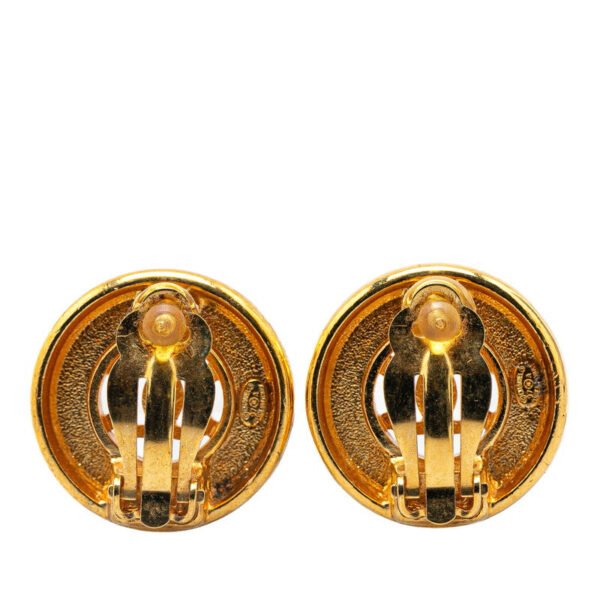 Chanel Vintage Coco Mark Earrings Gold - Image 2