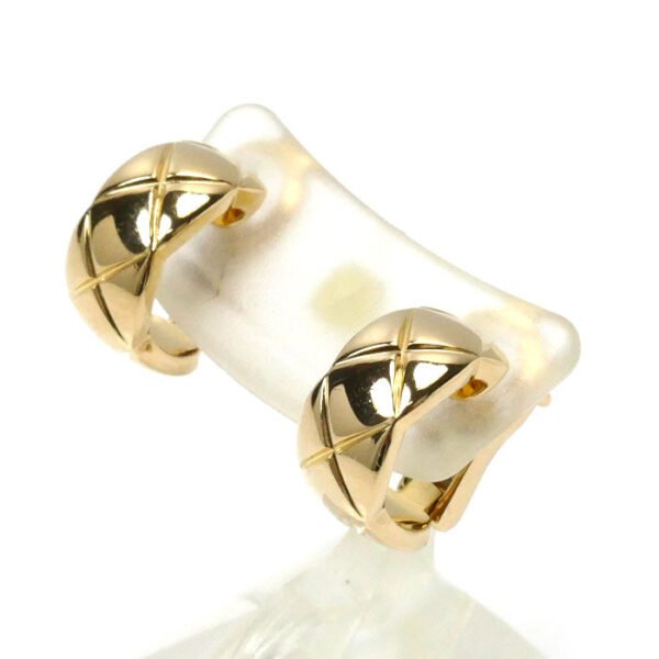 Chanel Yellow Gold Coco Crush Earrings - Image 2