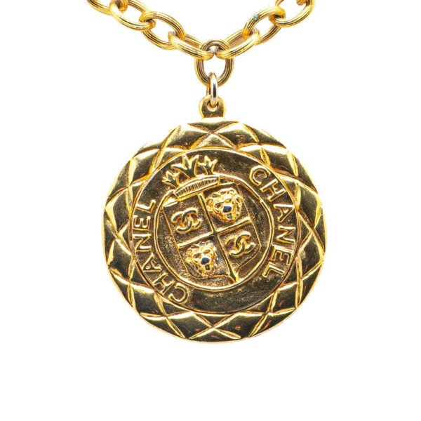 Chanel Matelasse Lion Round Necklace