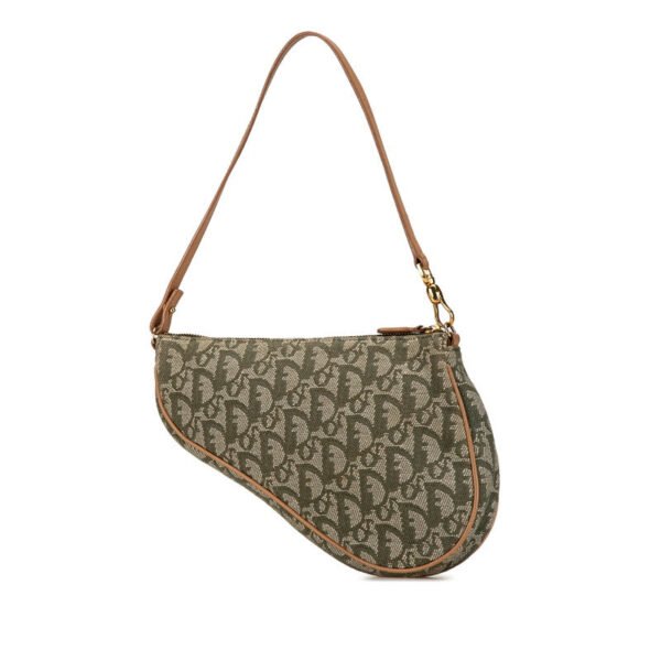 Dior Trotter Saddle Canvas Leather Handbag - Image 2