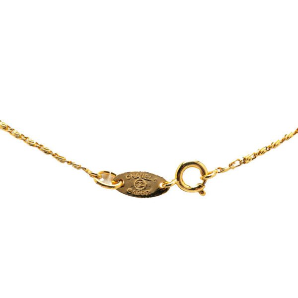 Chanel Vintage Coco Mark Necklace Gold - Image 2
