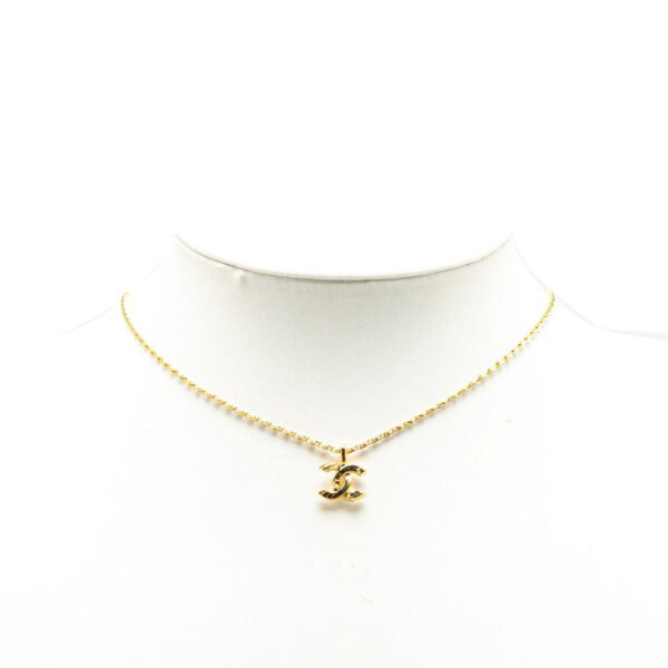 Chanel Vintage Coco Mark Necklace Gold - Image 5